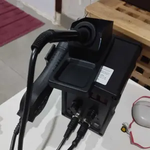 REAIM Station Solder Hot Air Mesin Solder Hot Air Rework Station Alat Solder Digital 700W Pemanasan Cepat