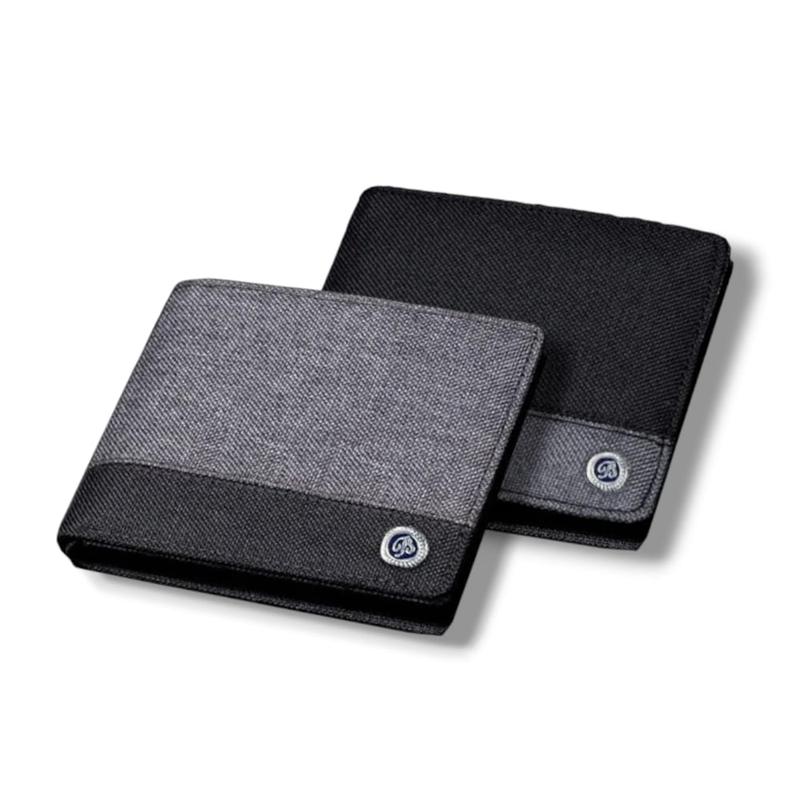 GRATIS ONGKOS KIRIM. Dompet pendek pria material kanvas dompet remaja dewasa dompet uang kartu Cowok Hitam 2