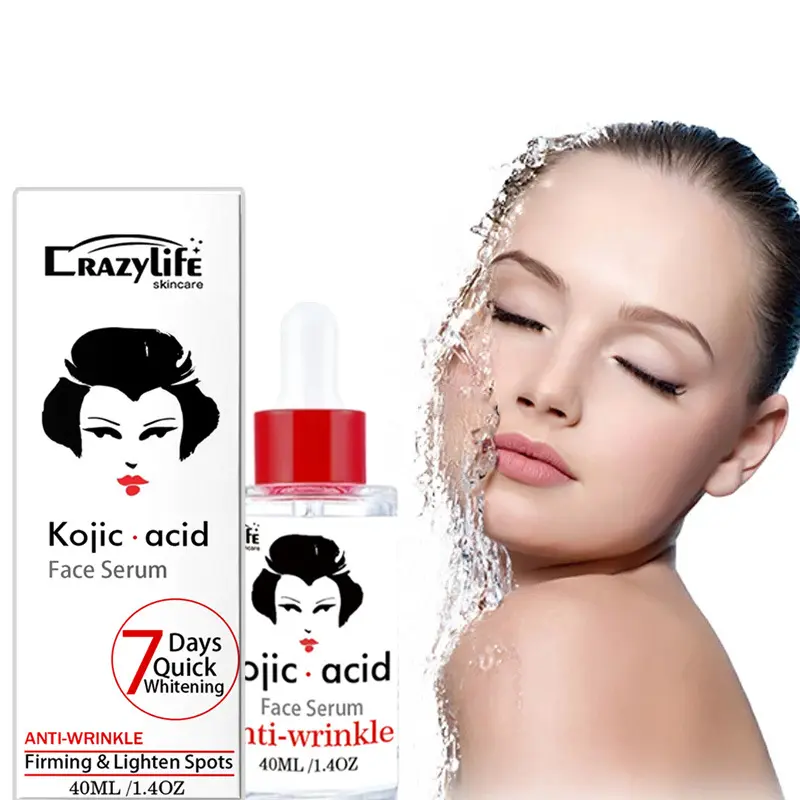 Kojic Acid Collagen Anti-Aging Essence – Multi-Effect Brightening, Firming & Hydrating Serum with Niacinamide & Vitamin C – 40ml Youth-Enhancing Formula