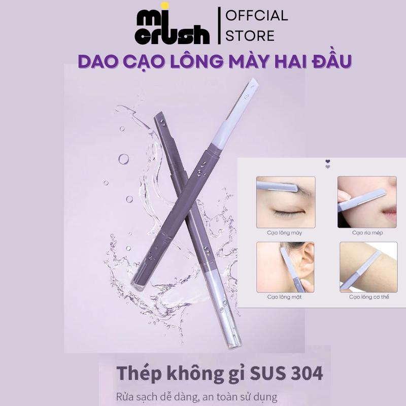 Dao Cạo Lông Mày Hai Đầu Tiện Dụng , Tỉa Lông Mày , Ria Mép , Lông Mặt , Dao Tỉa Lông Mày Bản Doup AMORTAL Tiết Kiệm Dễ Dùng
