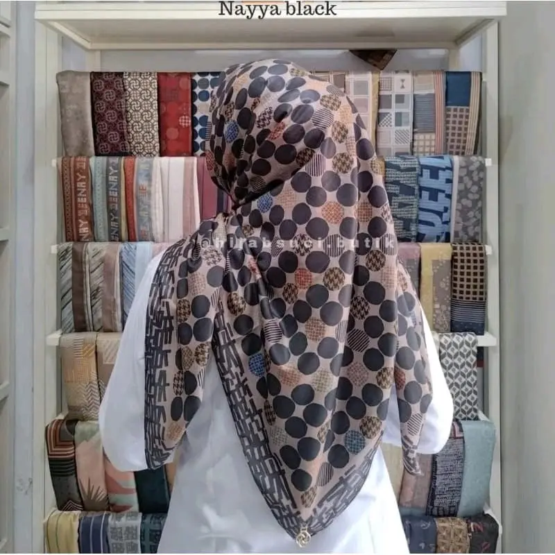 HIJAB KERUDUNG MUSLIM SEGI EMPAT MOTIF TERBARU ARSH KW SERIES LC VOAL PREMIUM LASER CUT MEWAH Square