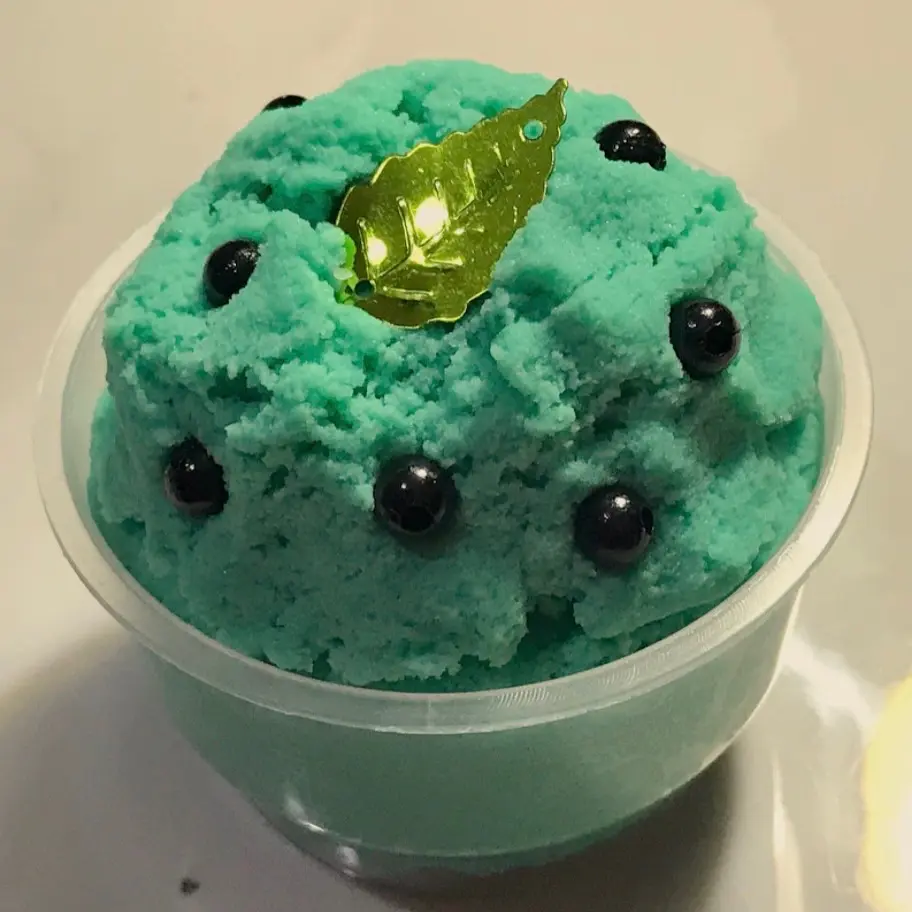 mint choco chip ice cream slime toys