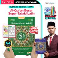 Gambar 【PROMO EXCLUSIVE】(Muzammil x Safwan) Al Quran Super Tajwid Besar Ukuran Besar A4 Latin dan Terjemah Fitur Lengkap - Ungu Biru dari Safwan Quran Kota Bandung 1 Tokopedia