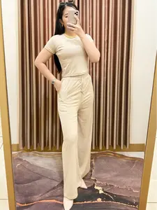 Nagika-One set setelan wanita kekinian lengan pendek celana panjang premium spandek rayon  Atasan Baju Dewasa