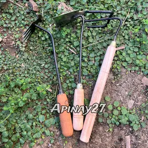 Paket Berkebun 3 Pcs Alat Pencabut Rumput Liar Halaman Cangkul Mini Stainless Anti Karat dan Garukan Sampah - Paket Berkebun Murah - Gardening tools