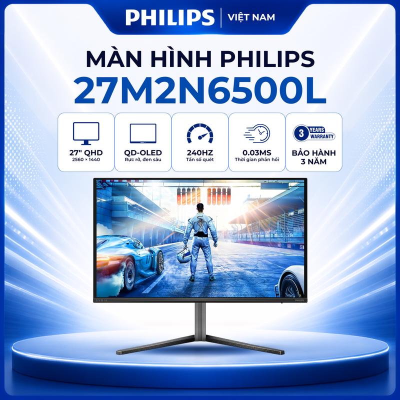 Màn hình Gaming QD-OLED PHILIPS 27M2N6500L 27 inch 2K (QHD / QD-OLED / 240Hz / 0.03ms)