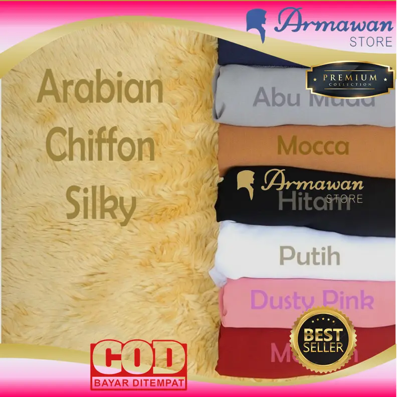 Cadar Tali 2 Layer Chiffon | Ceruty Bisban Kain Nyaman Tebal Muslim Tebal Muslim Instan Jilbab Semua musim Niqab 3