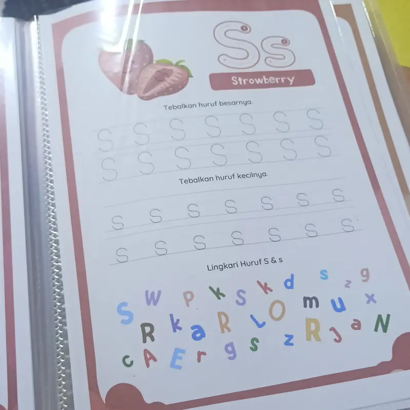 Buku Belajar Anak Menulis Huruf dan Angka umur 3 tahun, Buku Belajar Anak Menulis Alfabet, Worksheet Anak 2 Tahun Pertamaku, Buku Edukasi Anak 4 tahun TK PAUD Bisa Dihapus Wipe And Clean Activity 5
