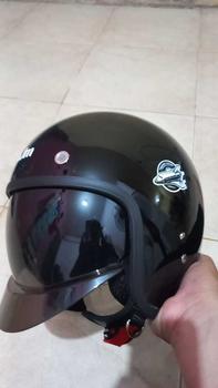 Product Review of Helm Bogo Retro MJM Capelo Solid Kekinian Inner Visor SNI (BISA COD) from i**_ 0