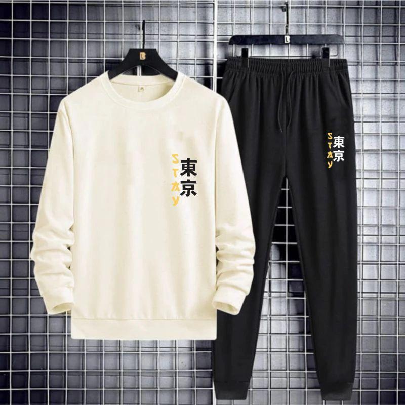 Set Pria Logo Stay Terbaru Sweater Celana Jogger Trendy II Setelan Kaos Lengan Panjang Pria II Set Sweater Celana Panjang 7