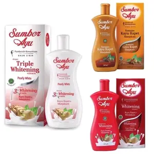 SARI AYU Manjakani Seret Triple Whitening Clear White Triple Whitening Pearly Sumber Ayu Feminine Hygiene Wash Daun Sabun Sirih Pembersih Kewanitaan Sari Ayu Manjakani Seret Membersihkan Perawatan Extract Keputihan Box