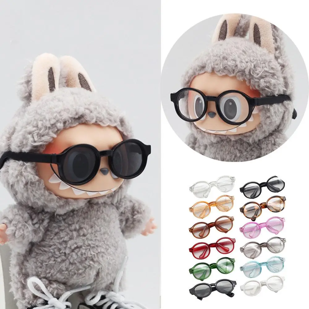 DM Labubu Glasses 6.5cm Cute Plastic Glasses for 15cm Labubu Macaron and 60cm BJD Dolls and 1/3 BJD Dolls Toy Glasses Accessories#465999