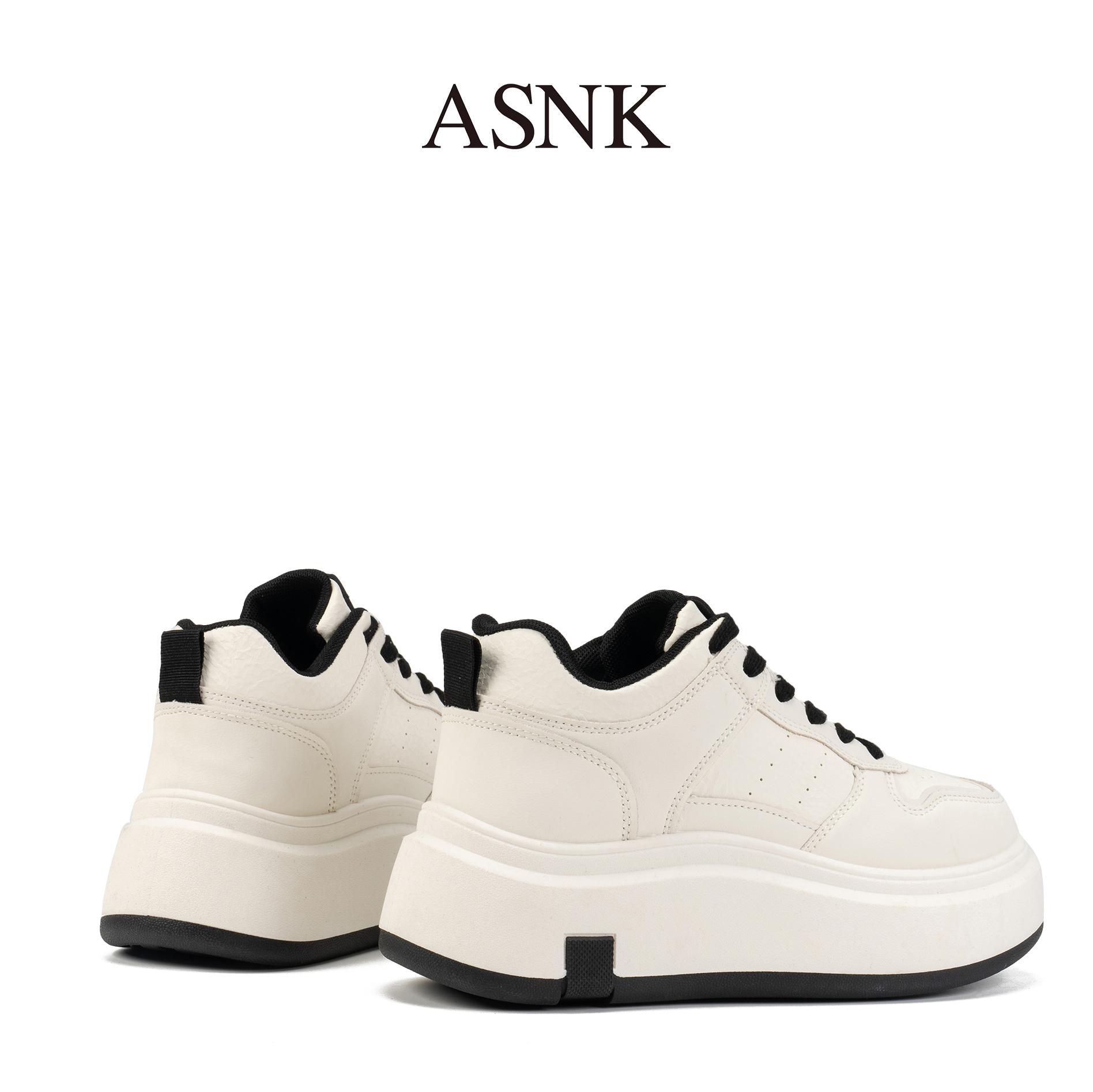 ASNK SEPATU PUTIH WANITA MID KOREAN CASUAL SHOES HG-6117