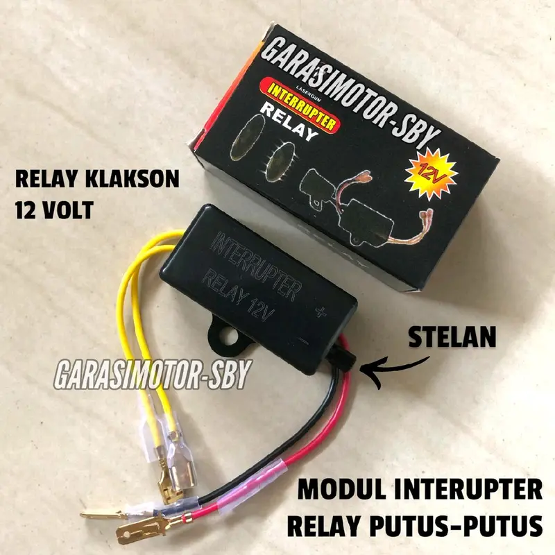 RELAY KLAKSON  12 volt  Putus Putus  setelan Universal 0