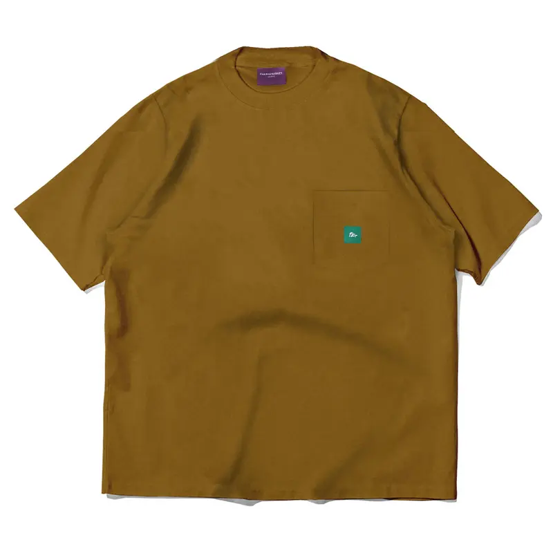 Kaos Oversize Heavy Cotton 16s Fillingstreet - Brown Wave pocket 0