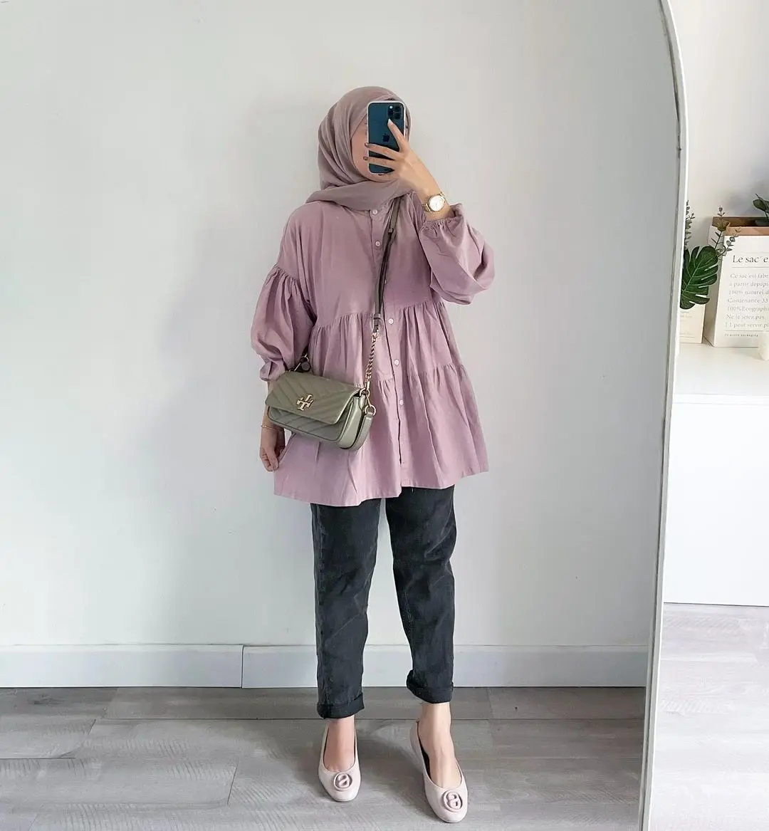 Blouse Atasan Wanita Murah Baju Casual Panjang Wanita Kemeja Kantor Part I