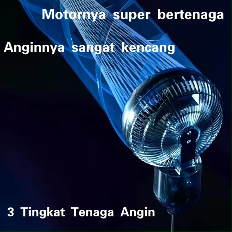 Kipas Angin Berdiri / Kipas Angin Fan Elektrik Rotation Stand Fan Premium 3 Tingkat Kecepatan 7