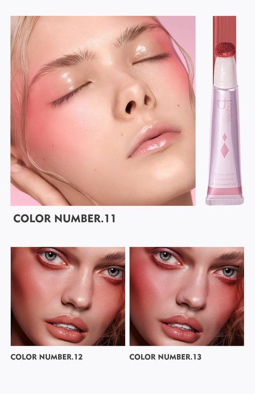 Product Introduction of 13 Color Blush Makeup Blush Contour Shimmer Highlight Face Makeup Nourishing Waterproof Long-lating Multi-Function Soft Shadow Cosmetics 39