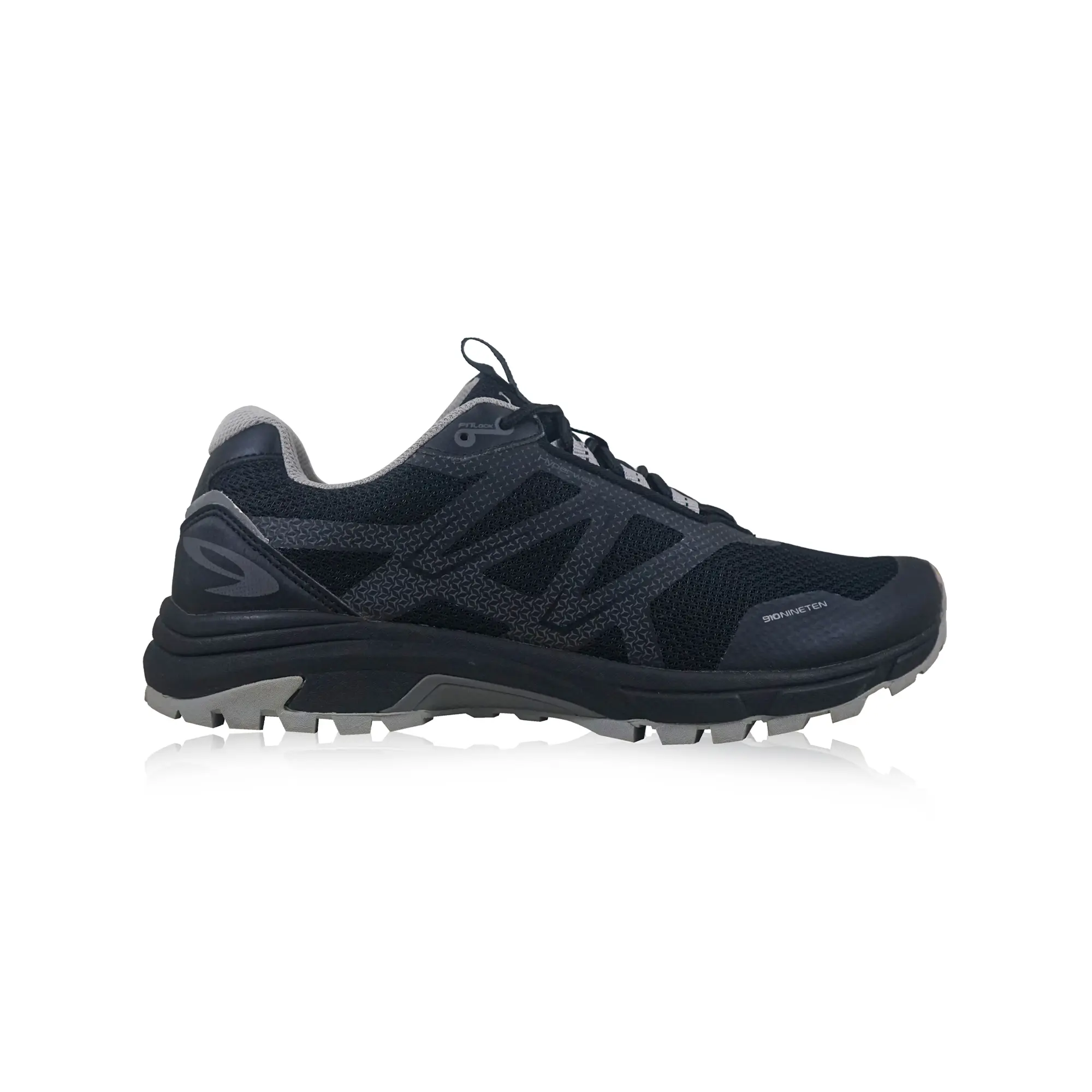 910 Nineten YUZA HITAM/ABU - Sepatu Trail/Hiking Outdoor