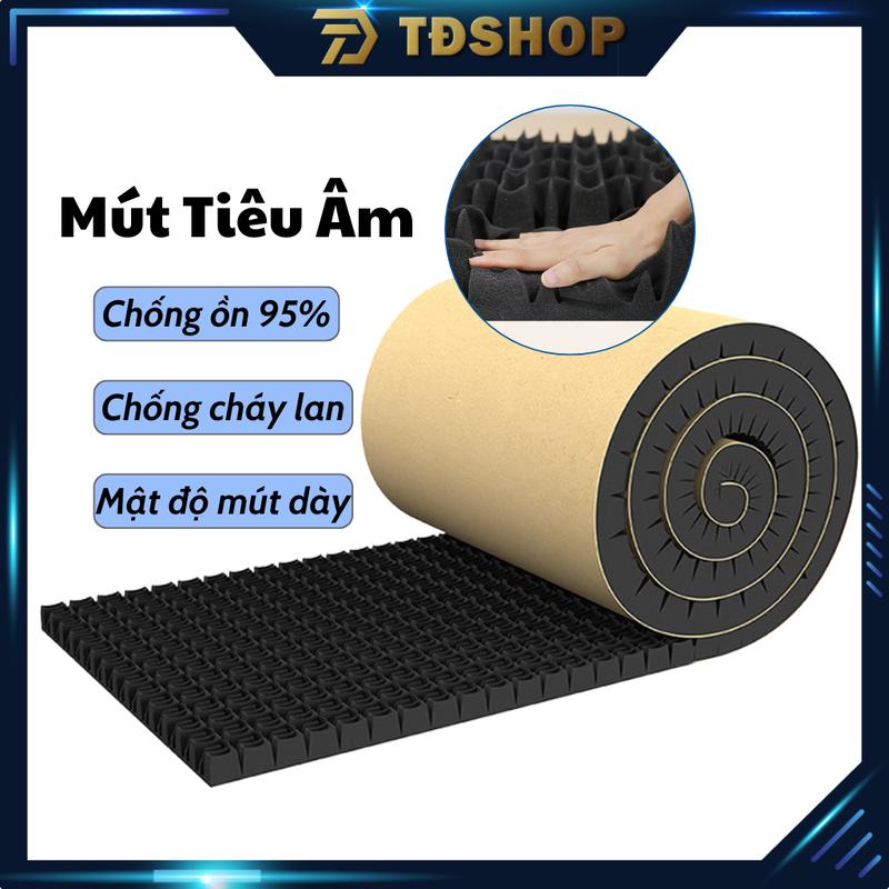 Tấm mút Tiêu âm, cách âm dày 5CM, chống cháy, hiện đại dùng cho phòng thu, phòng karaoke, livestream chất lượng loại 1.