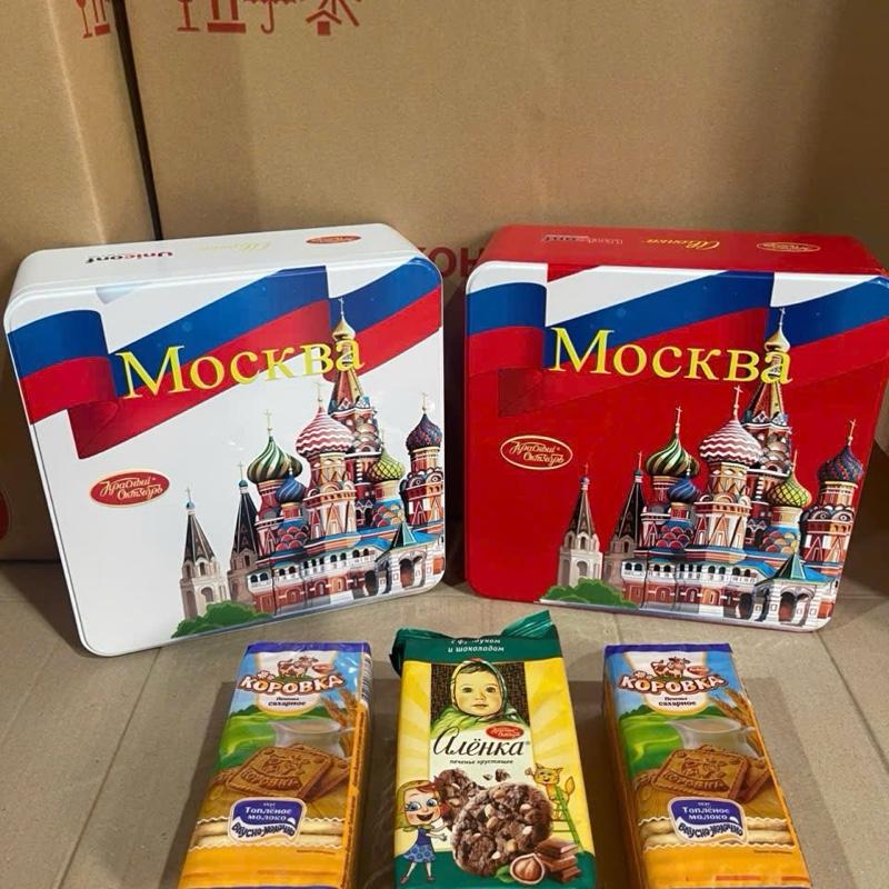 Bánh quy Alenka Hộp Thiếc 696g Nga - Snack