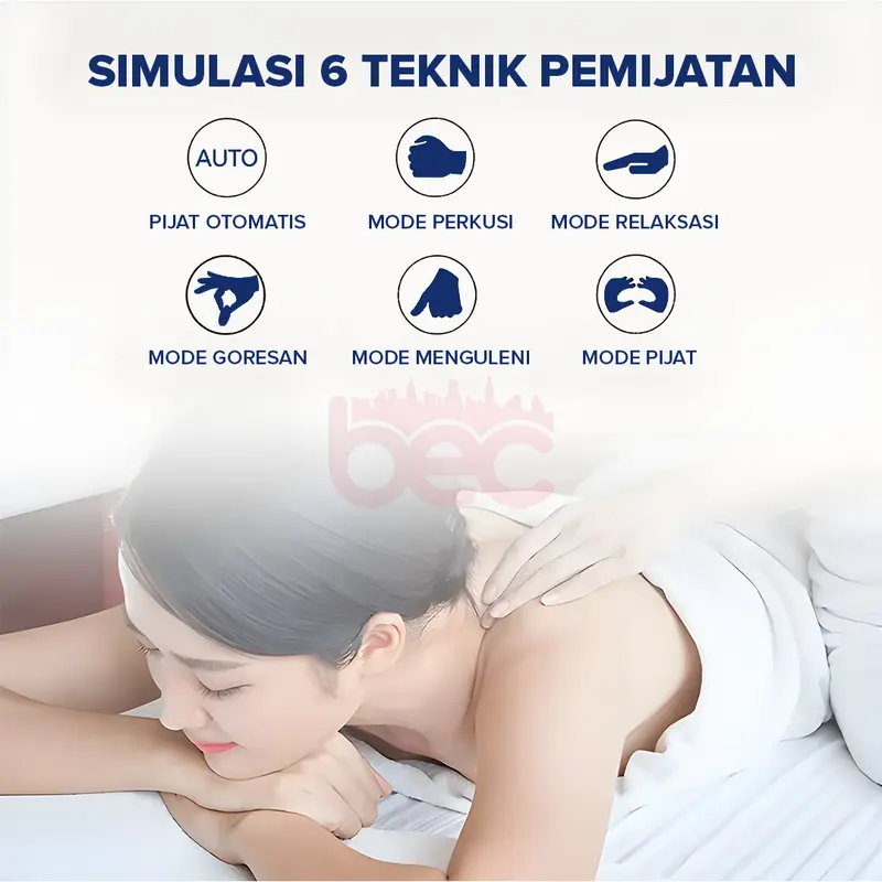 【BEC】Alat Pijat Punggung EMS Alat Pijat Leher Elektrik Alat Terapi Pinggang Akupunktur Pengisian Meningkatkan Sirkulasi Darah Meredakan Sakit 1