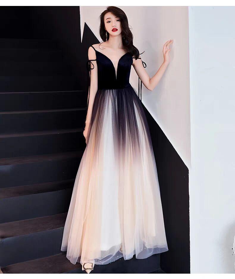 Product Introduction of Gradient Evening Dress Women's Long 2024 New Annual Meeting Host Ladies Banquet Dress Noble Elegant Slimming 14