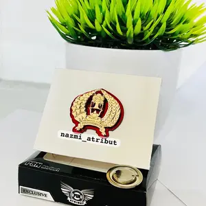 PIN BROS PERMASYARAKATAN LAPAS RI BAHAN LOGAM PREMIUM PAKAI MIKA MERAH