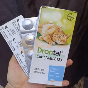 【beli 3 bouns 1】 Drontal Cat EXP2029 Dewormer Cat Obat Cacing Kucing Anak Dewasa 1 Tablet