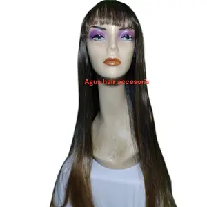 wig wanita poni depan warna mix pirang