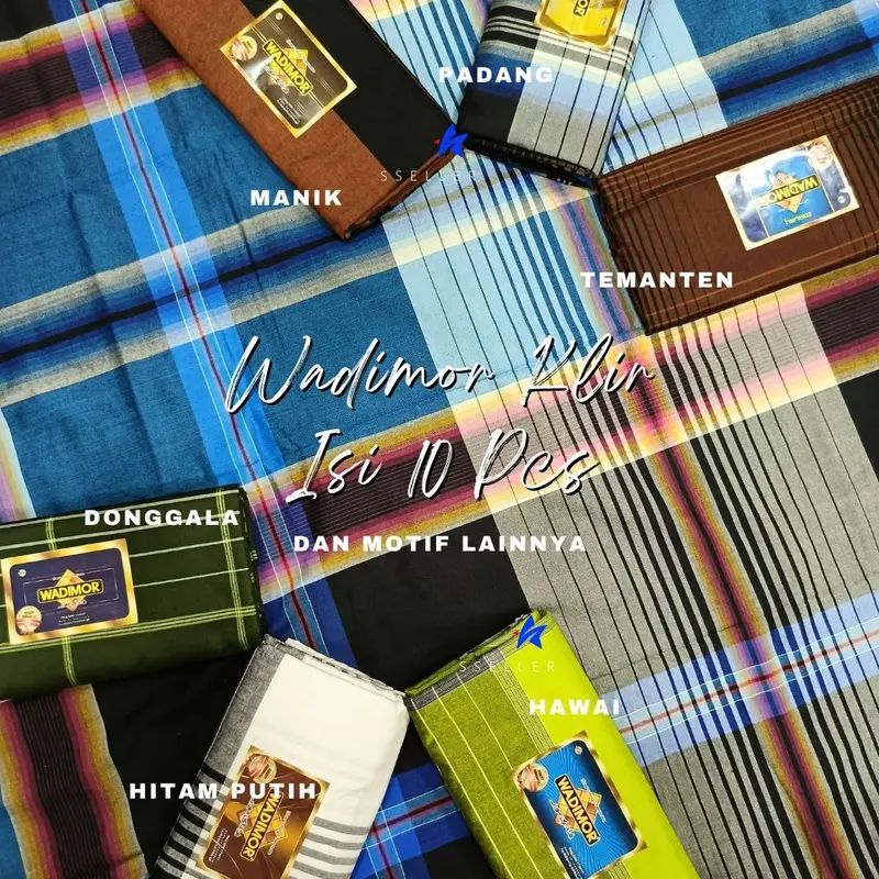 GROSIR 10 pcs - Sarung Wadimor Klir Isi 10 Pcs MURAH GROSIR & ECER ֍ SSELLER ֍ Motif Muslim 0