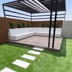 Gajebo Paket Lengkap dan Taman dengan Desain Modern dan Taman Hijau yang Menenangkan