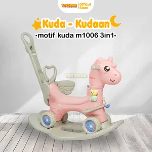 Kuda-Kudaan Anak 3in1 M1006 – Mainan Bayi Multifungsi, Aman & Nyaman