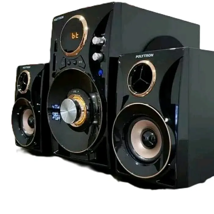 Speaker Polytron Bluetooth Bass PMA 9310 Black Gold dengan Kualitas Terbaik Hitam