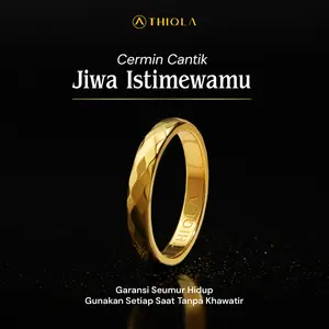 THIQLA - Cincin Tipis HAFLASEA - Cincin Kecil Elegan Mirip Cincin Emas Asli - Bisa Cincin Lamaran Wanita Nikah Kawin - Cincin Fuji Mirip cincin titanium ori