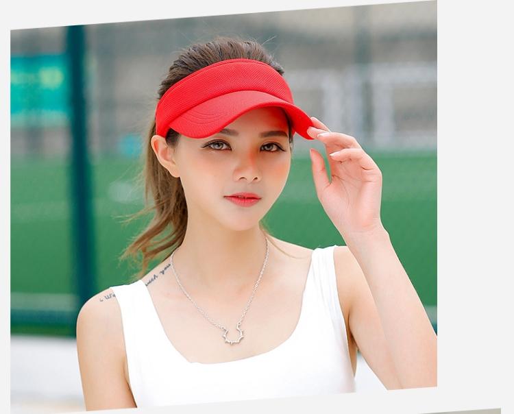 Product Introduction of Sun Hat Women Baseball Cap Summer White Sun-Proof Caps Empty Top Visors Seaside Outdoor Sport Tennis Golf Hat 12