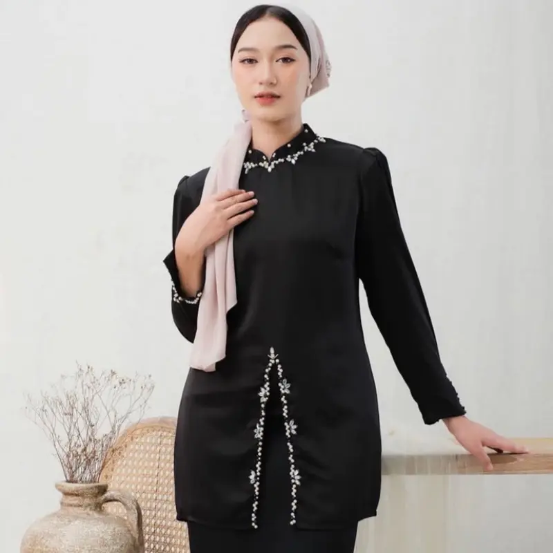 One set baju kurung melayu pakaian adat melayu baju melayu kekinian baju kondangan/pesta Setelan 0