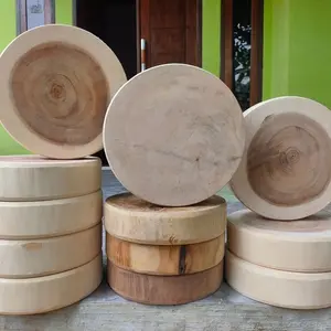 COD-Talenan kayu asem Bulat diameter 35 cm tebal 7 cm Kitchenware Daging