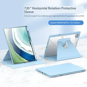 AKRILIK FLIP ROTARY COMPATIBLE WITH XIAOMI REDMI PAD 2 2025 / REDMI PAD SE / REDMI PAD 10.6 / MI PAD 6/6 PRO SMART COVER AUTO WAKE CASING