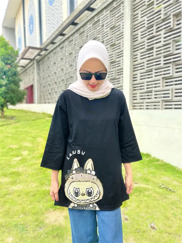 T-Shirt Labu Labubu Series Terbaru / Kaos Bigsize Cotton Combed Premium 5
