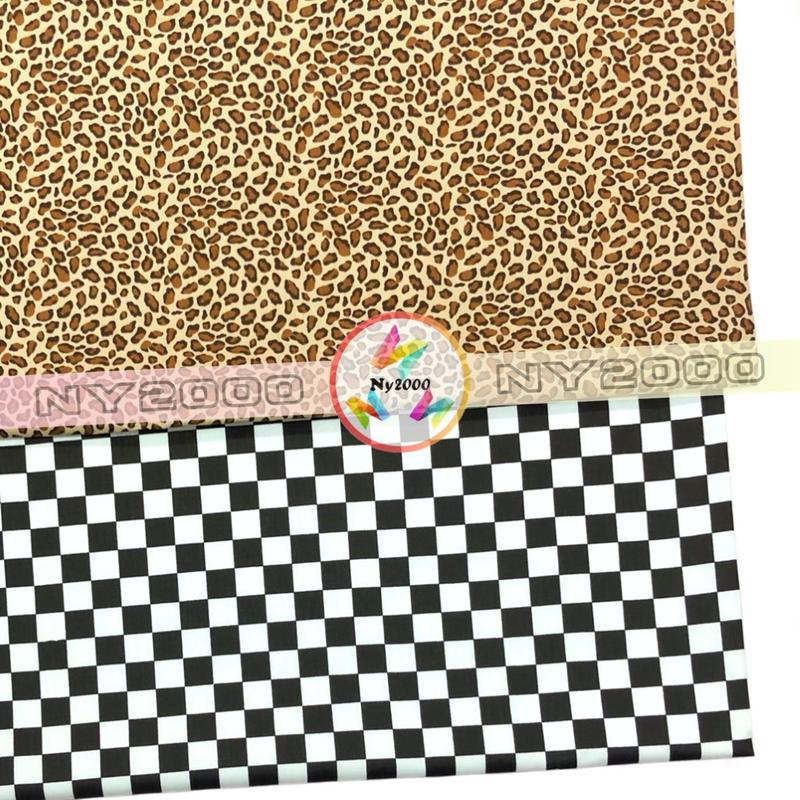 Leopard Spot / Monochrome checker Design Combed Cotton Twill - TikTok ...