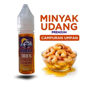 Kuasa Minyak Udang Murni 15ML untuk Umpan Pancing Agresif Meningkatkan Aroma 100% Tanpa Campuran Kuasa Minyak Udang Murni