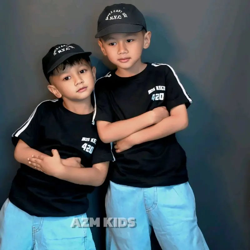 Kaos Anak Bos kecil AZMKIDS 1-10 tahun cotton combad 24s unisex Combed Laki-Laki Distro Pakaian Fashion 6