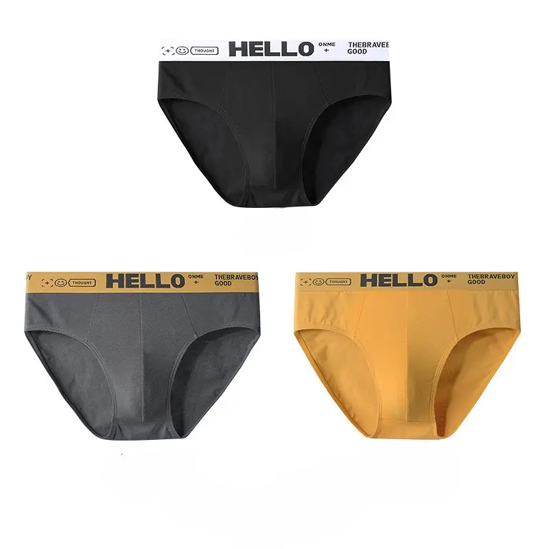 Men's trousers, available in 3 or 5 sheets, Selesa, Soft and Style, Breathe, Skipped, Antibacterial men's underpants Men's Ice brief  teenager unisex  underwear Cotton Fabric unisex  underwear sport  boxer Menswear Mid