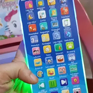 Mainan Hp Edukasi Anak /Mainan Puzzle Mobile Bayi Multifungsi Lampu music belajar bahasa