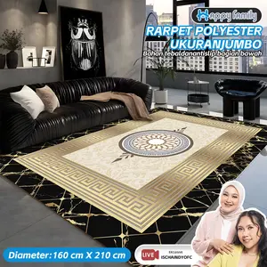 (HF) [ Ischaindyofc PO 30 hari / Ready] Karpet Permadani 160x210CM Polyester Elegan Anti Slip