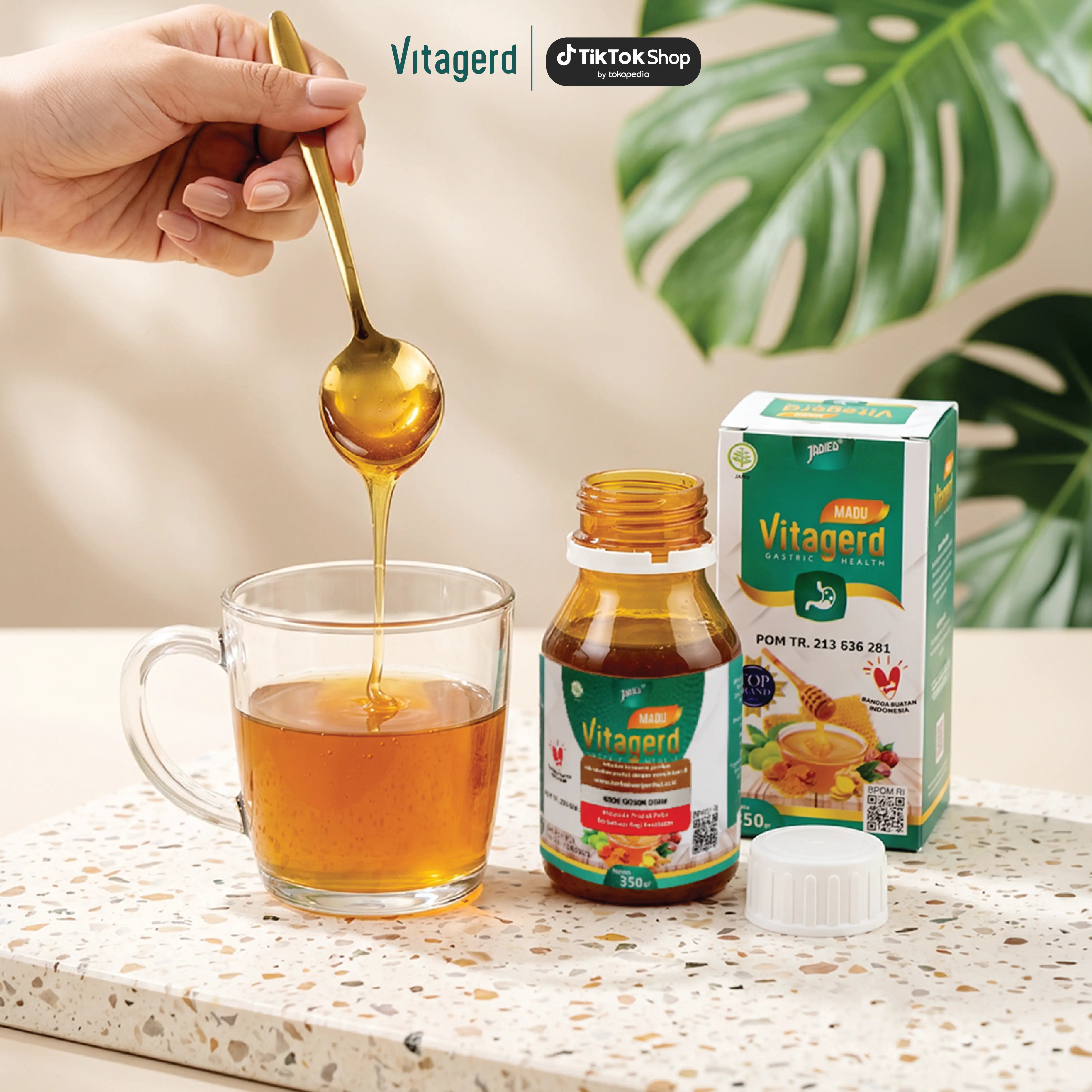 Vitagerd - Madu Lambung Membantu Masalah Asam Lambung, Gerd, Mual, Muntah dan Ganguan Pencernaan - BPOM & Halal MUI | Organik