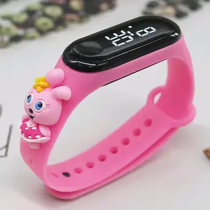 Jam Tangan Anak Led Elektronik Motif Kartun Anti Air Kekinian