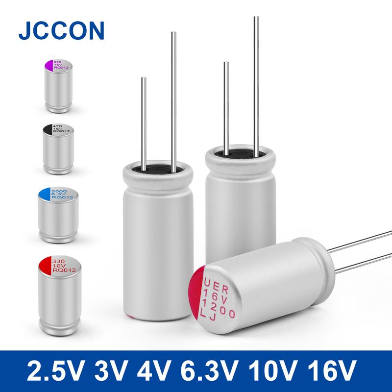 Bộ 20 tụ điện rắn cho bo mạch chủ và card đồ họa, các loại: 2.5V, 3V, 4V, 6.3V, 10V, 16V; dung lượng: 100 µF, 270 µF, 470 µF, 560 µF, 100 µF, 1000 µF