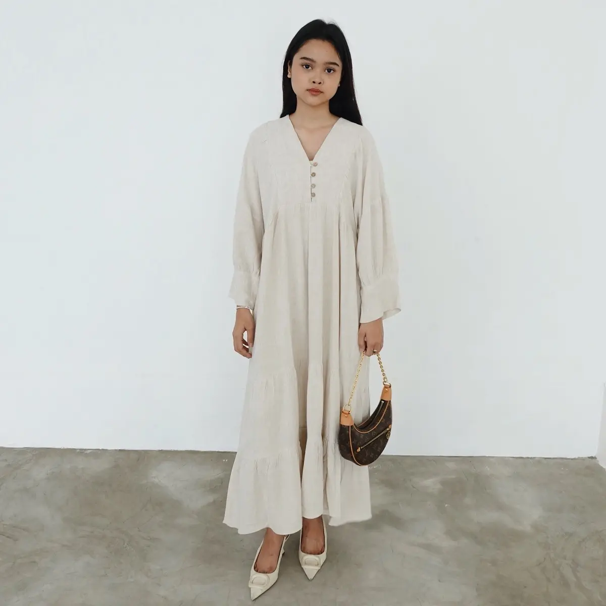Midi Dress Melissa Linen Premium
